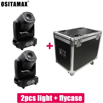 

Free shipping Flycase with 2pcs Lyre led dj Light 120W Spot Moving Head beam Disco Light DMX RDM Effect For Paty KTV Stage Light