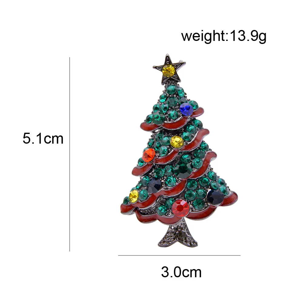 CINDY XIANG со стразами в виде рождественской елки брошь винтажный дизайн броши в виде дерева для женщин вечерние ювелирные изделия 2 цвета хороший подарок