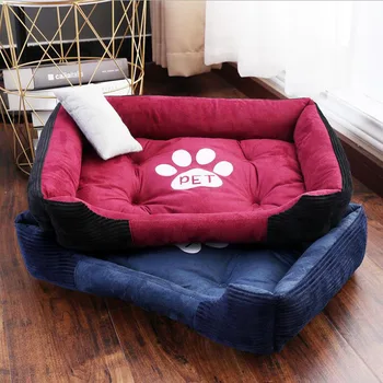 

HIPET Pet Dog Sofa Beds With Pillow Four Seasons Luxury Soft Cozy Winter Warm Small Large Dogs Sleeping Bed Pad Cat Mat Mattress