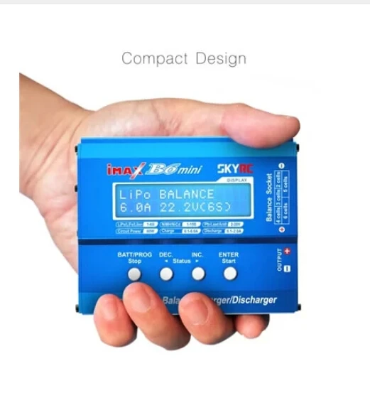 

Hot Original SKYRC Imax B6 60W Mini Professional Balance Charger Discharger For RC Helicopter Toy Quadcopter Battery Charging F0