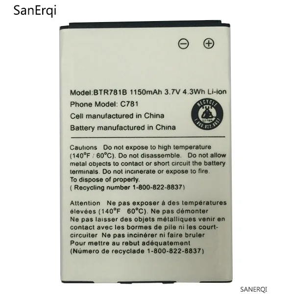 

10pcs 1150mAh Battery BTR781 BTR781B for Casio C781 GzOne Ravine 2 Battery