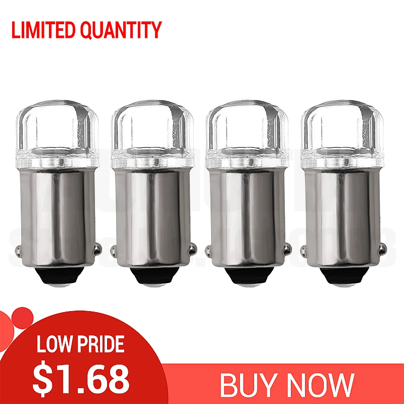 White limited offer 4x BA9S T4W светодиодный автомобильный светильник лампочка T2W T3W H5W интерьер автомобиля светодиодный номерной знак светильник 2 светодиодный 2835 SMD DC12V 12913 12910 12929 - Испускаемый цвет: White limited offer