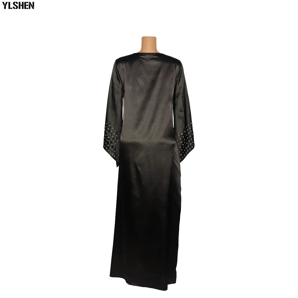 Plus Size African Dresses Abayas for Women Dashiki Diamond African Clothes Caftan Abaya Dubai Robe Evening Long Muslim Dress 21