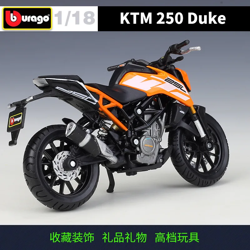 Bburago 1:18 KTM 250 Duke Die Cast Vehicles Collectible Motorcycle