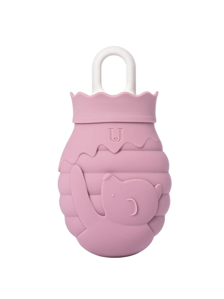 Honey 260ml purple Mijia Jordan& Judy силиконовый мешок для горячей воды с вязаным чехлом 313/620 мл микроволновая грелка для горячей воды зимний нагреватель для рук - Цвет: Honey 260ml purple