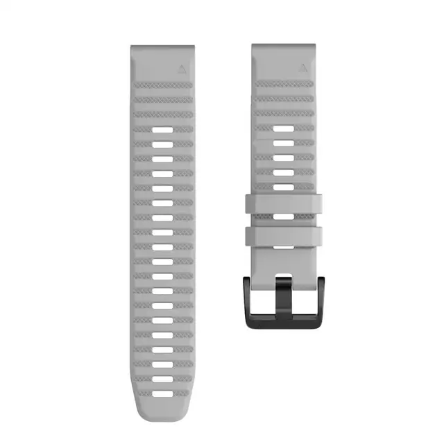 ANBEST 26mm 22mm Band for Garmin Fenix 6X/ 6X Pro/5X/3 Soft Silicone Strap for Fenix 6/6 Pro/5/5 Plus Smartwatch Accessories Grey