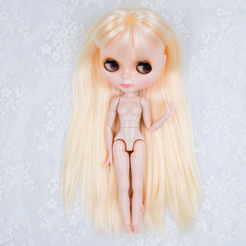 Кукла Blyth BJD, кукла Blyth, Обнаженная, индивидуальные блестящие куклы для лица, можно изменить макияж и платье, DIY, 12 дюймов, шарнирные куклы 1 - Цвет: NBL04