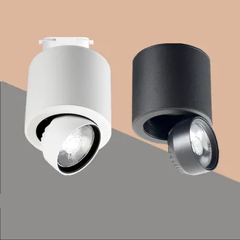 

2 Wires 9W 12W COB LED Track Light Warm White Rail Spot Lights Lamps AC110V/220V Surface Mounted LED Light Free Shipping
