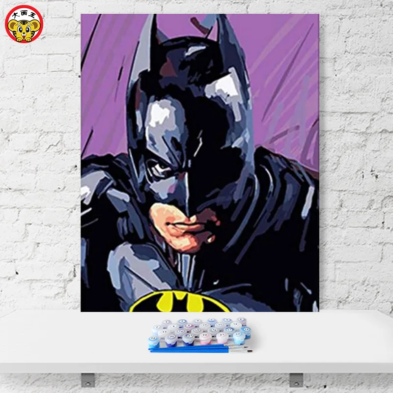 

paint by number art painting by numbers anime Superhero