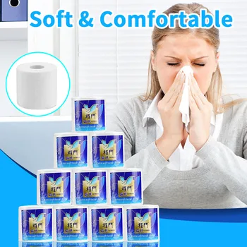 

Paper Towels Soft Toilet Paper White Paper Towels Household Toilet Paper Roll Three-Layer Papers Derouleur papier toilette A17