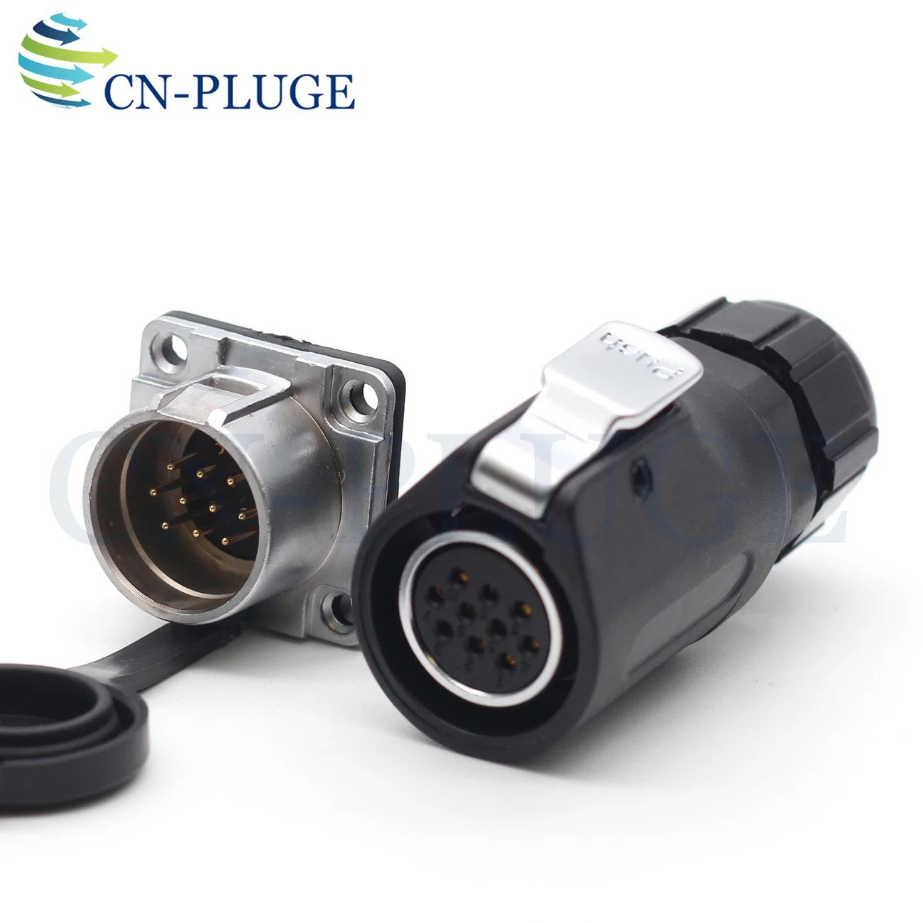 XHP20, IP67 10 pin Waterproof Wire Connector LED Power Aviation Automotive Connector,20mm Panel Mount Male Socket Female Plug