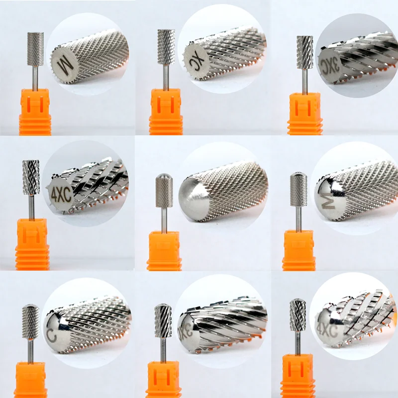 

5PCS/Bag Milling Cutter For Manicure Nail Drill Bits Mill Cutters Pedicure Bit Nail Nozzles Removing Gel Varnish Accessories