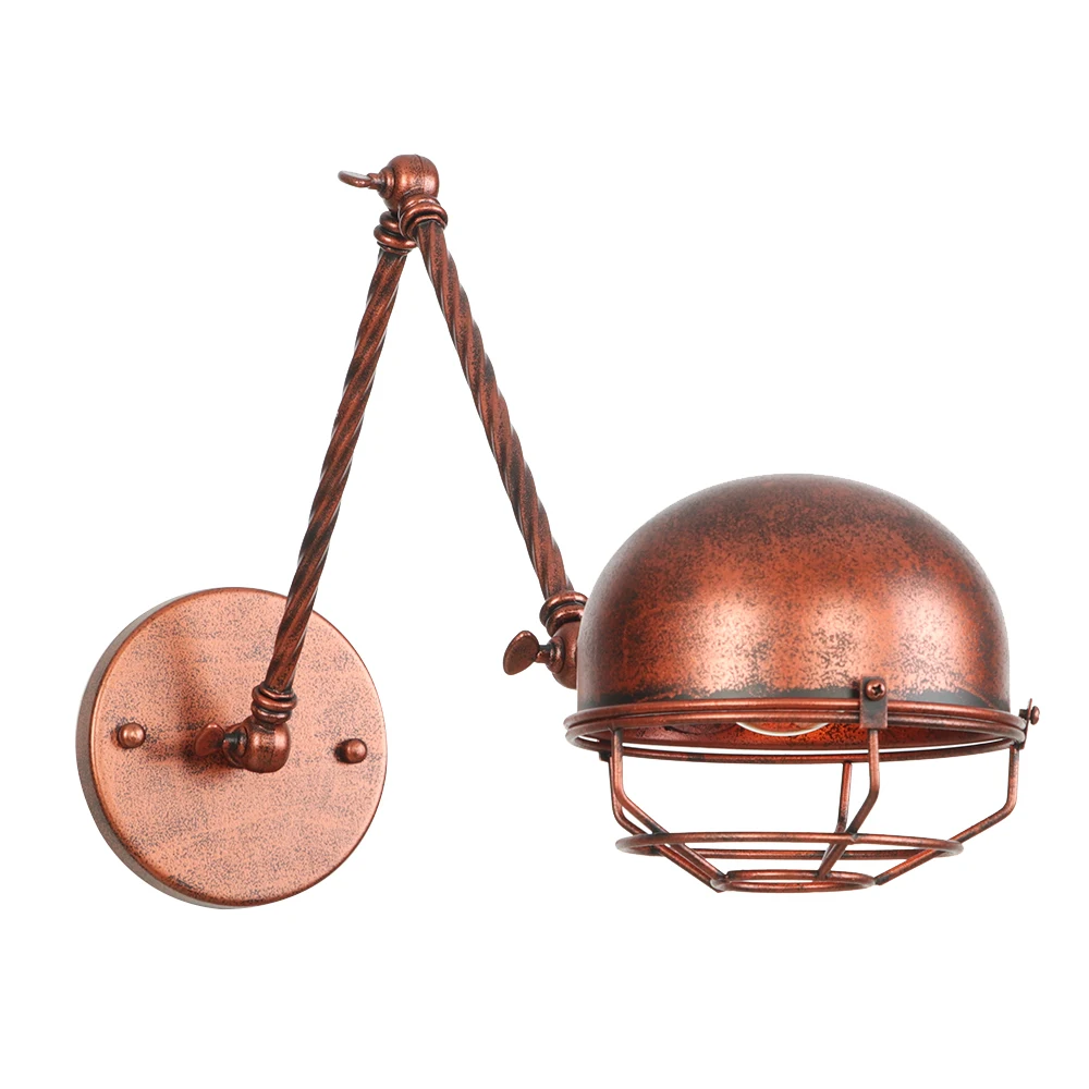 

LED Wall Lamp Retro Loft Decor Fixture Sconce Rust Iron Industrial Wandlamp E27 Bathroom Bedroom Wall Light Applique Murale