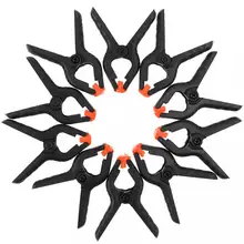 10 pçs/lote 2 Polegada diy ferramentas de plástico náilon fotografia fundo aperto clipe carpintaria mola fixa grampo conjunto para trabalhar madeira