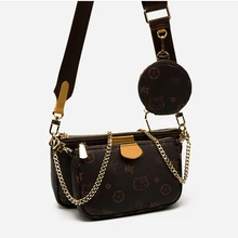 Купить 1 получить 3 известных брендов женские сумки композитные сумки напечатанные сумки через плечо для женщин Louie Vuiton