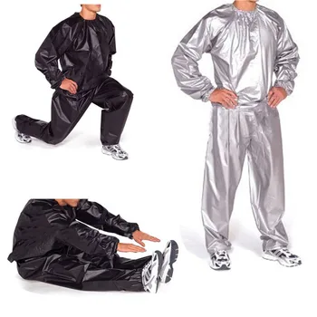 

Heavy Duty Sweat Sauna Suit Gym Exercise Training Fitness Weight Loss Anti-Rip Size XL