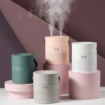 

1.1L Large Capacity Air Humidifier Dual Spray 4000mAh USB Rechargeable Wireless Ultrasonic Aroma Diffuser Color Light Fogger