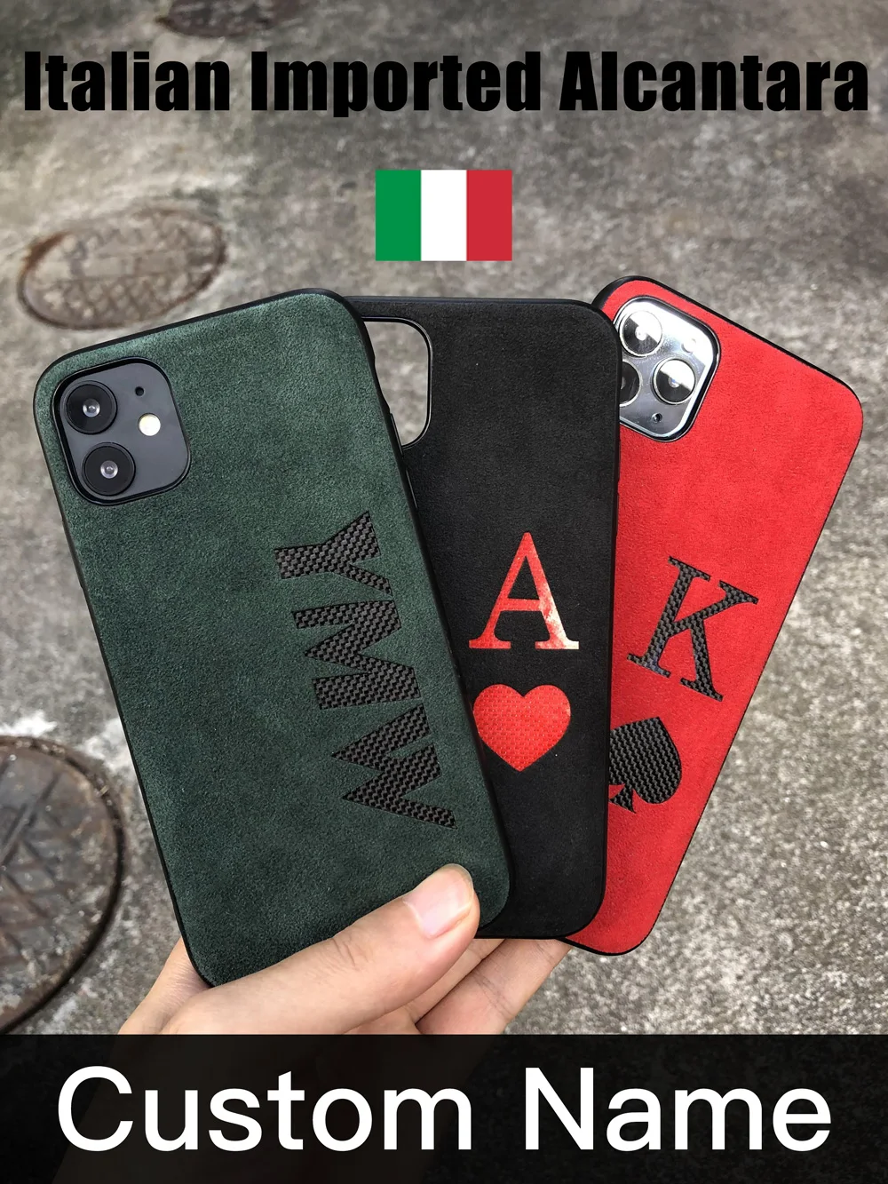 YMW ALCANTARA чехол из углеродного волокна для iPhone 11 Pro Max Xr Xs 6 6s 7 8 Plus роскошные чехлы