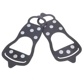 

Non-Slip Shoes Cover Elastic Latex Camping Winter Hiking 8 Teeth Sport Goods Crampons Ice Crampons Professional Outdoor