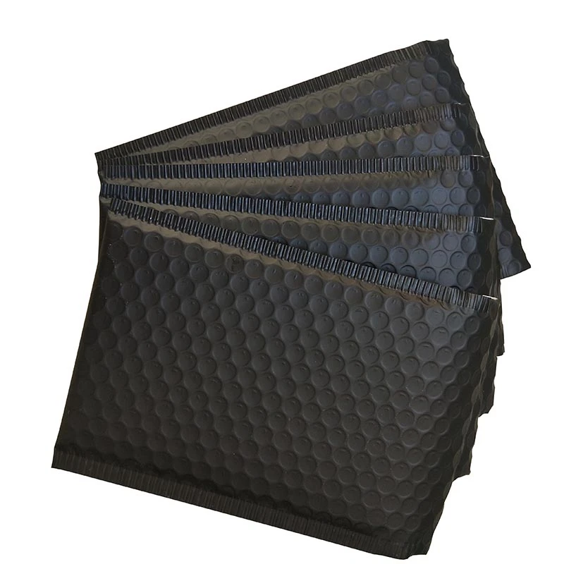 HOT-60Pcs 150x180 мм матовые черные Пузырьковые конверты, сумки для почтовых отправлений, мягкие почтовые конверты с пузырьками, почтовые пакеты из алюминиевой фольги