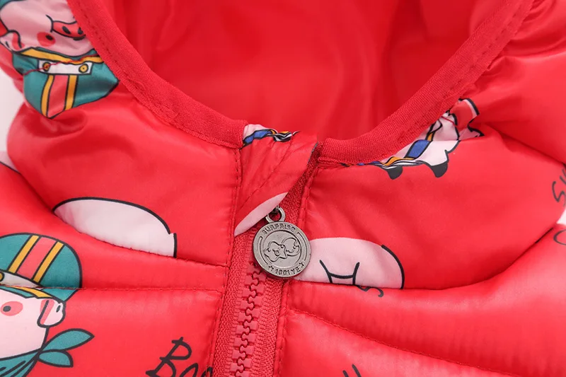 Autumn Boys Down Jackets Hooded Outerwear Children Cartoon Warm Jacket Fashion Baby Kids Coat Clothes Girls Outerwear Jacket (4)