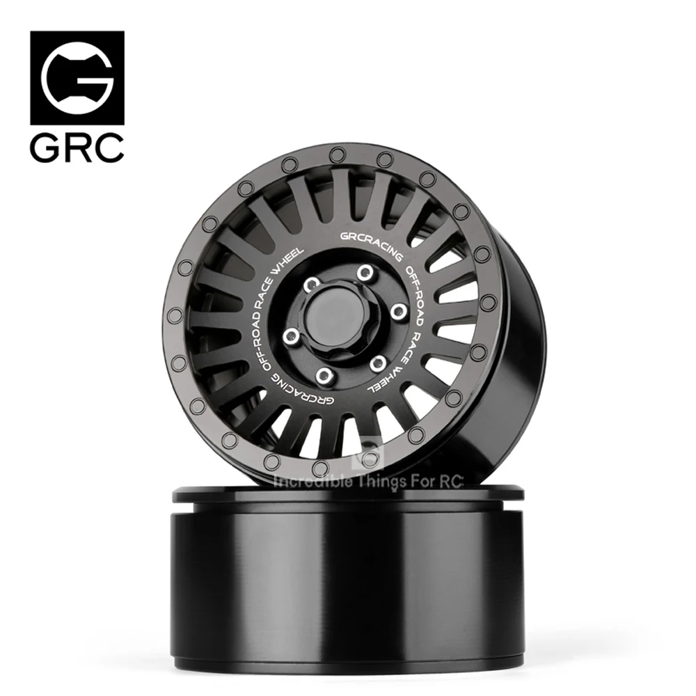 

GRC 4PCS Metal 2.2 Beadlock Wheel Hub Rim for 1/10 RC Crawler Axial SCX10 90046 AXI03007 RC Car 4wd G53 RR10 VP VS4 10