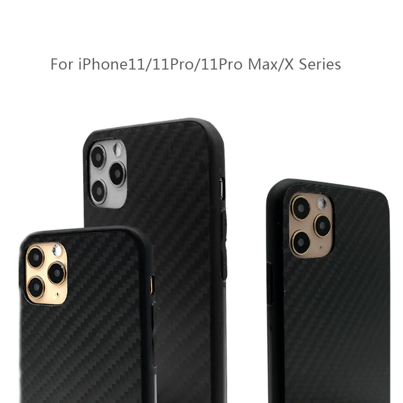 

Kevlar aramid carbon fiber phone case for iphone 11 pro max X XSRUltra-thin Anti-fall hard business cover case 7 8 plus shell