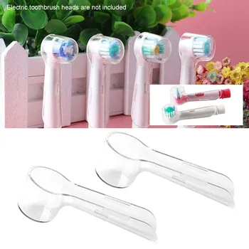 

4pcs Home Accessories Electric Toothbrush Head ABS Washable Protective Cover Storage Holder Transparent Reusable For Oral B