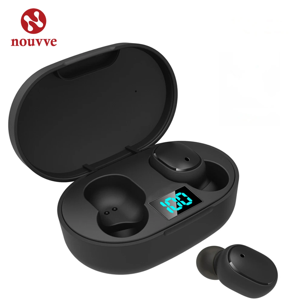 TWS Bluetooth 5 0 Earbuds Wirless Headphones PK Redmi Airdots Earphone LED Display Touch Control Headset With Mic For Xiaomi