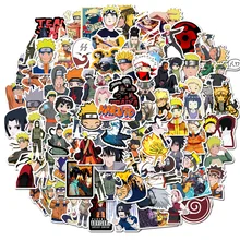 50 100Pcs Cartoon Anime Naruto naklejki wodoodporna deskorolka bagaż Laptop motocykl gitara rower Cartoon naklejki dla dzieci zabawki tanie tanio Bandai CN (pochodzenie) 4-6y 7-12y 12 + y 18 + ZY-31-32