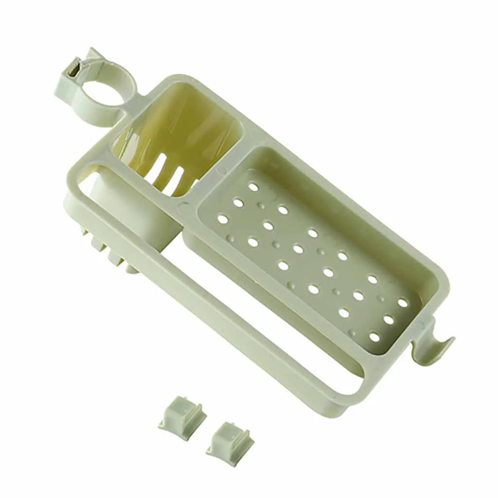 Soap Sponge Shelf Sink Storage Rack Plastic Kitchen Suction Cup Faucet Storage Hanging Basket Sink Accessories Wash Holder