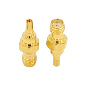 

4G antenna Connector SMA Female Jack RF antenne connector CRC9 Male Plug To 100 pcs Straight Gold Brass Plating