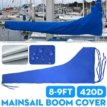 Водонепроницаемая Крышка для лодки Mainsail Boom 3 м/3,5 м 420D, чехол для лодки с защитой от УФ-лучей, синяя Пылезащитная крышка с защитой от царапин Водонепроницаемая Крышка для лодки Mainsail Boom 3 м/3,5 м 420D, чехол для лодки с защитой от УФ-лучей, синяя Пылезащитная крышка с защитой от царапин