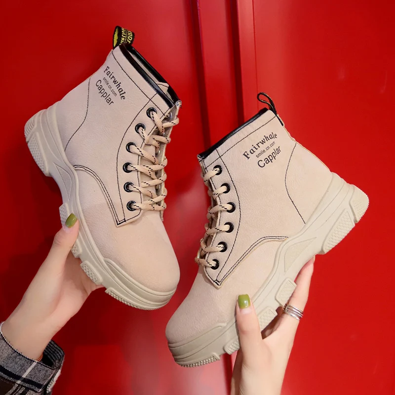 

Stylish Women Casual Shoes Lovers Leather Dad Platform Chunky Sneakers Harajuku Flat Thick Sole Tenis Wedge White Basket Walking
