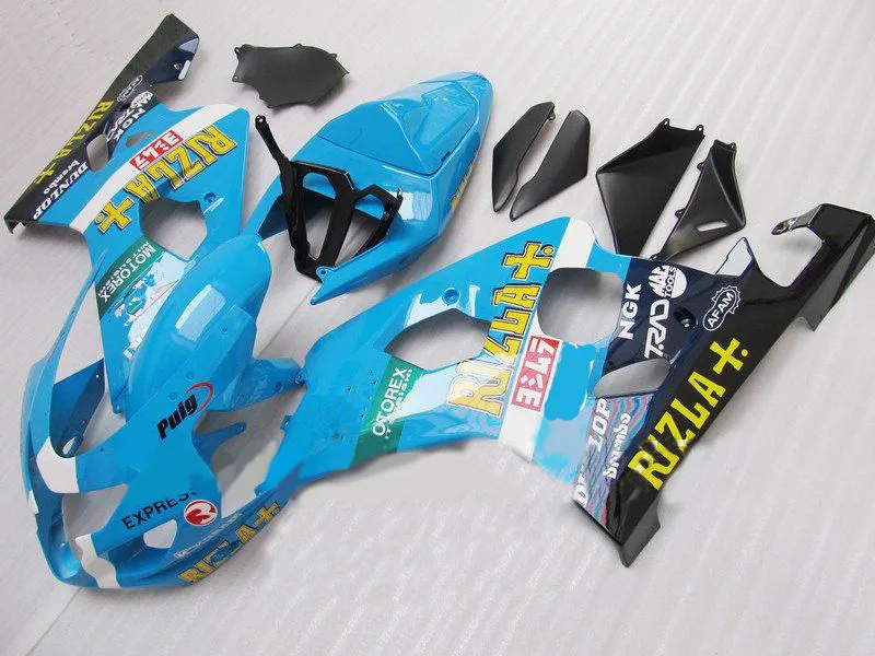 ABS Комплект синих обтекателей для GSXR600 750 K4 04 05 GSXR750 GSX-R600 2004 комплект мотоциклов +