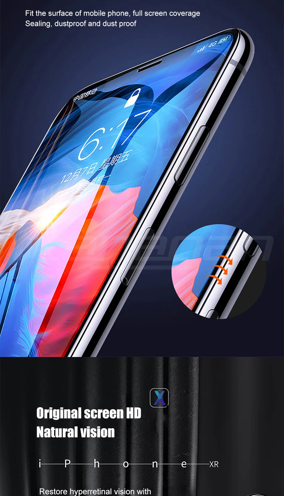 500D полное покрытие из закаленного стекла для iPhone 11 Pro Max стекло X XS Max XR Защитное стекло для экрана для iPhone 6 6s 7 8 Plus X пленка