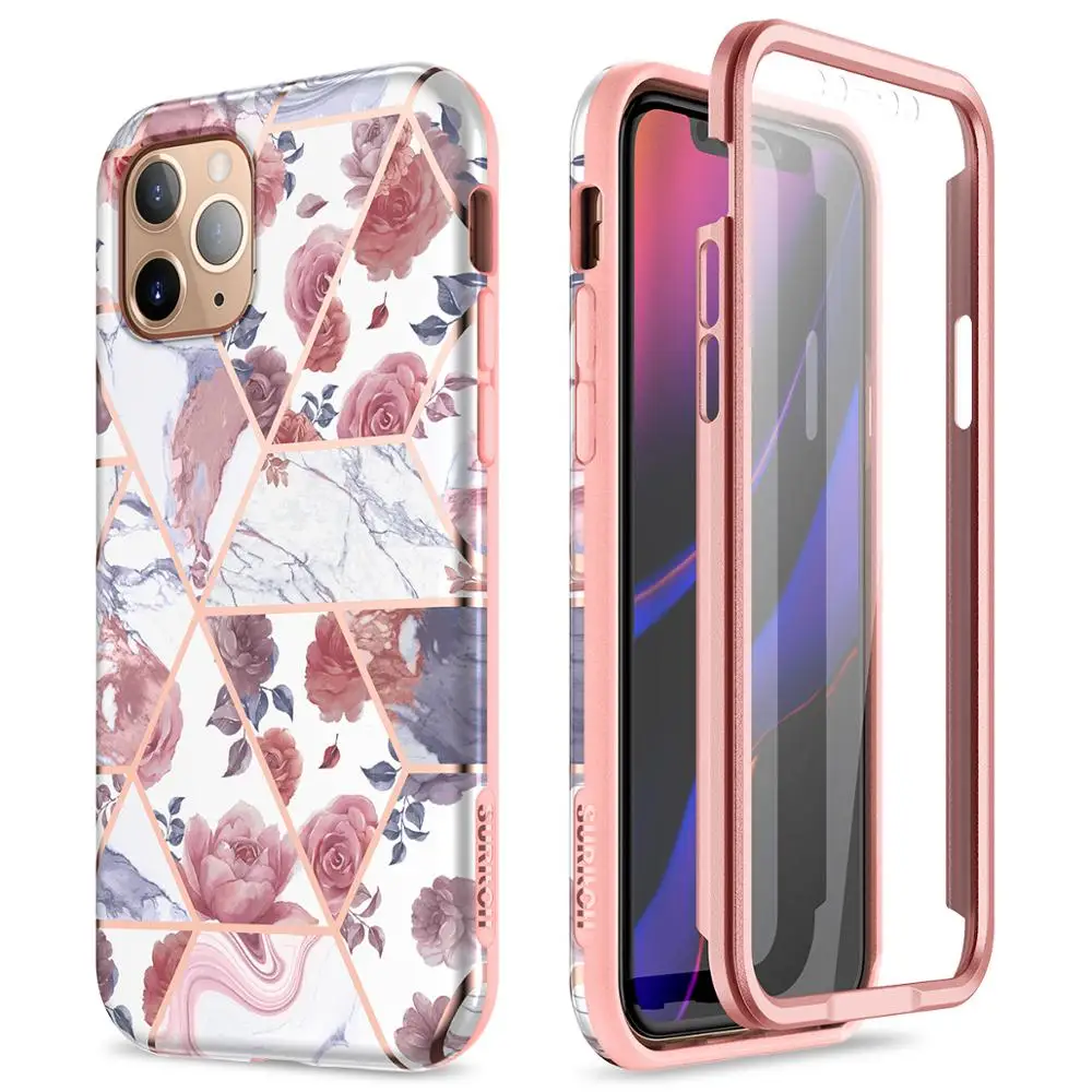 Чехол для телефона 2 в 1 iPhone 12 mini 11 pro X XS Max чехол с защитой экрана противоударный