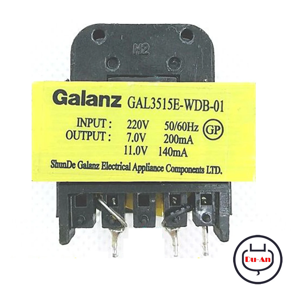 Description Picture 2 of itemOriginal For Galanz Midea Microwave Oven 220V Transformer 11V 7V GAL3515E-WDB-01