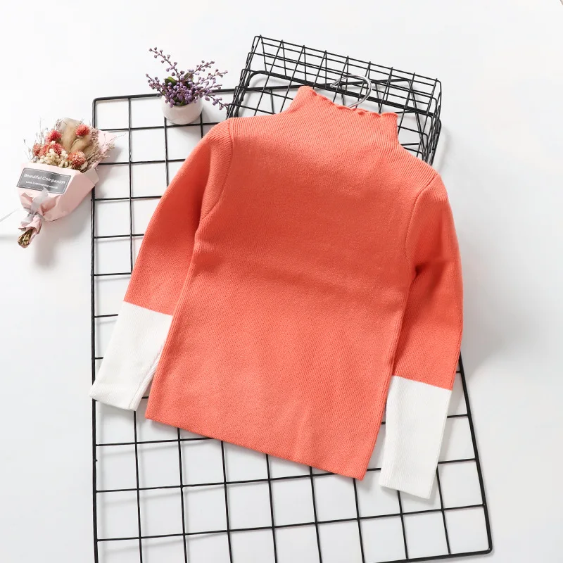

Girls Winter Warm 2019 New Style Slim Fit KID'S Jacket Western Style High Collar Solid Color Base Shirt Trend Childrenswear
