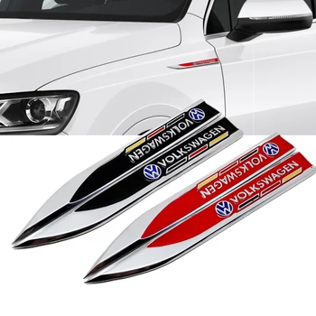 

For VW Teramont Santana Tiguan Golf GTI Bora Jetta Magotan Passat Accessories Car Side Sticker Decal Emblem Fender Badge