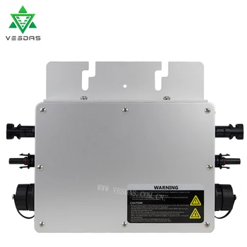 

WVC700 700W Micro inverter Grid Tie Inverter Waterproof Convertor MPPT Inversor 110V 220V AC for 60 72 cells PV Solar Panel