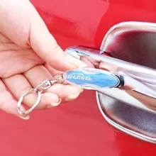 Carro automático econômico mini anti estática eletricidade eliminador removedor chaveiro cor aleatória