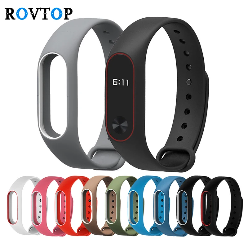 Модный браслет Rovtop Z45 для Xiaomi Mi Band 2 спортивный ремешок часов силиконовый запястья