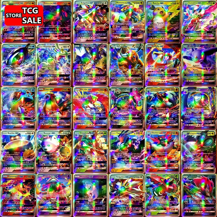 Pokemon-Cards Game Kids Takara Tomy Battle GX Birthday-Gift 100/200/300pcs