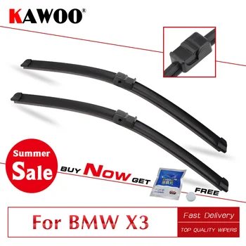 

Car Wiper Blade for BMW X3 E83 F25 G01 Auto Windcreen Wipers Blades Year 2003 To 2020 Fit U Hook Arm/Side Pin/Push Button Arm