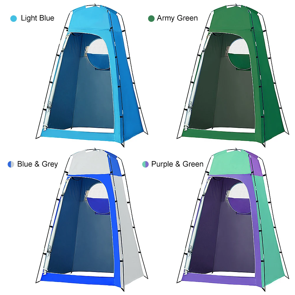 Outdoor Tent Privacy Shelter Portable Shower Toilet Changing Room with Removable Bottom for Camping Beach | Спорт и развлечения
