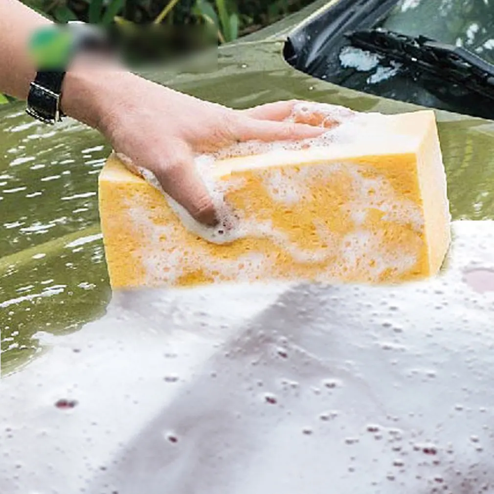 Высокая плотность водопоглощающая прямоугольная сотовая Губка из сверхтонкого волокна губка для мытья автомобиля сильное поглощение воды