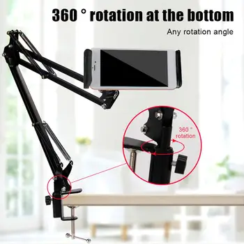 

Universal Lazy Holder Arm Flexible Mobile Phone Stand Stents Holder Bed Desk Table Clip Gooseneck Bracket
