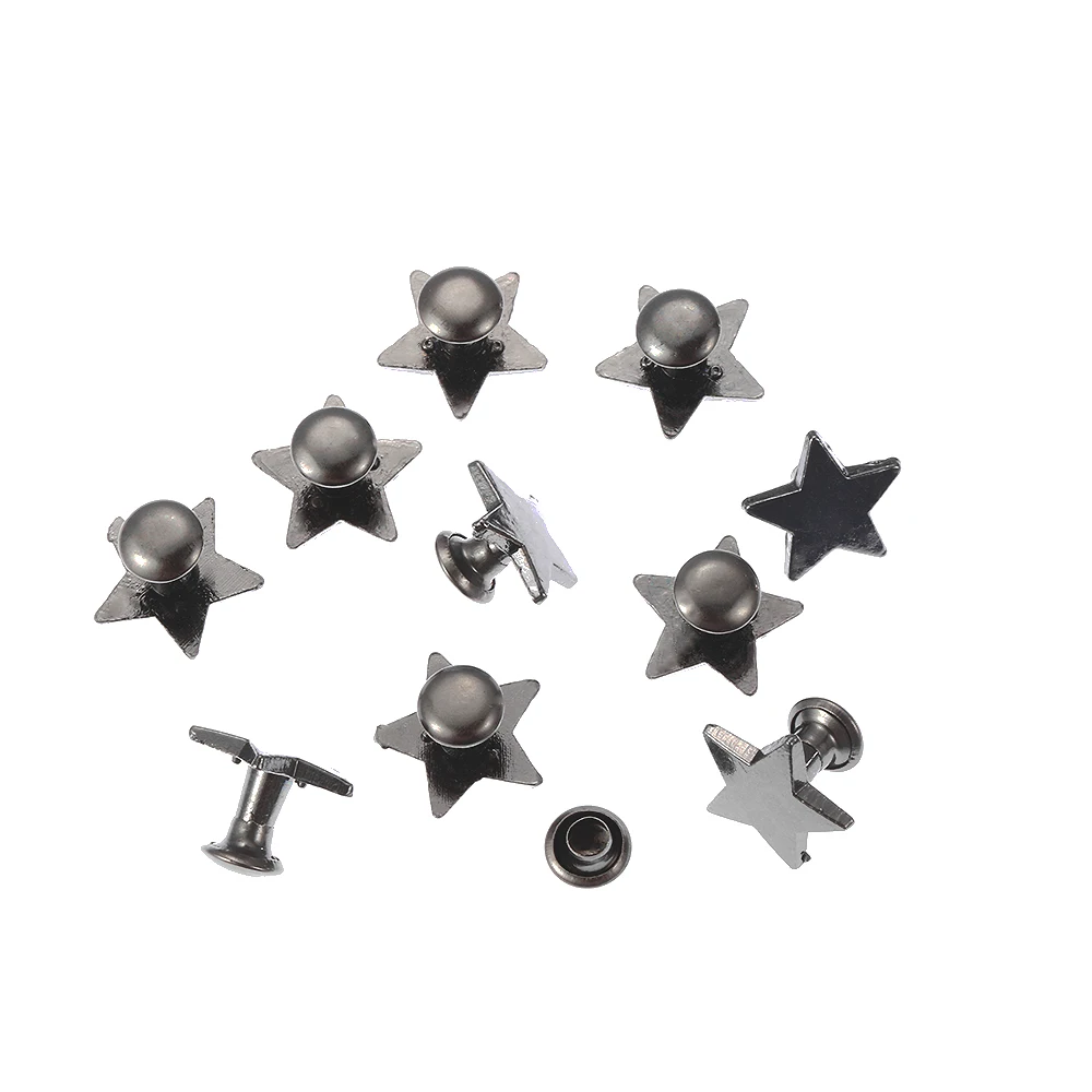 Metal Rivets 10sets 20pcs for DIY Clothing Bag Shoes Crafts