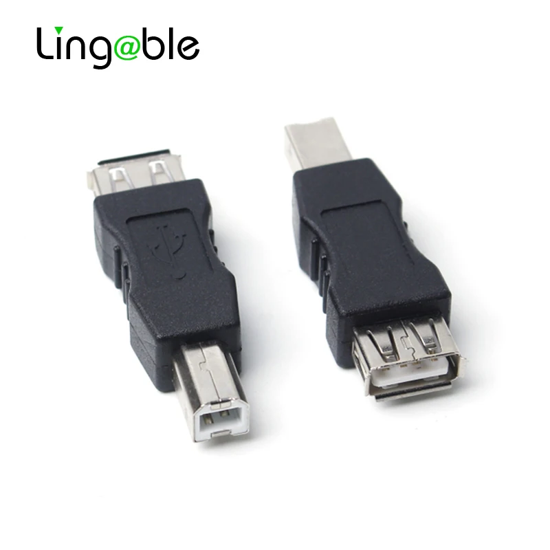

Адаптер Lingable USB 2,0 для принтера, USB, с гнездом на USB B